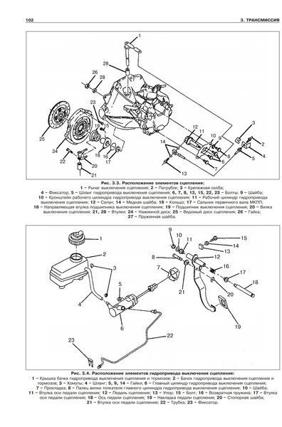 Книга DAEWOO/CHEVROLET/ZAZ LANOS Бензин 1,5л SOHC и 1,6л DOHC Посібник з ремонту Кольорові електросхеми 649729389 фото