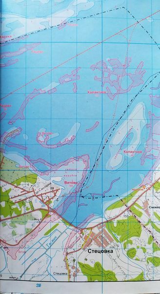 Топографічна карта КРЕМЕНЧУЦЬКЕ ВОДОСХОВИЩЕ 1: 50 000 серія "ВОДНІ БАСЕЙНИ УКРАЇНИ" 1151500177 фото