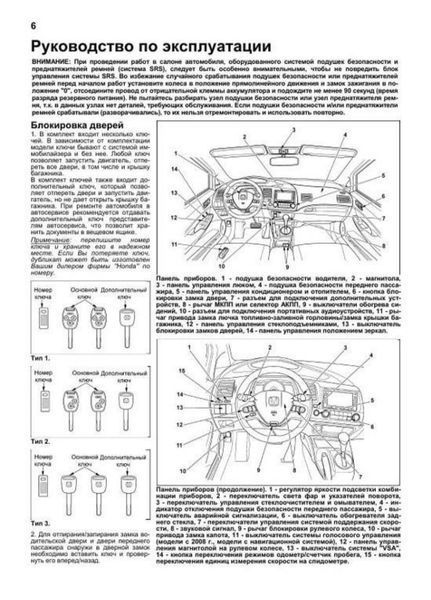Книга HONDA CIVIC (4D) Седан с 2006 года с двигателем R18A (1,8л) Руководство по ремонту и обслуживанию 282 фото