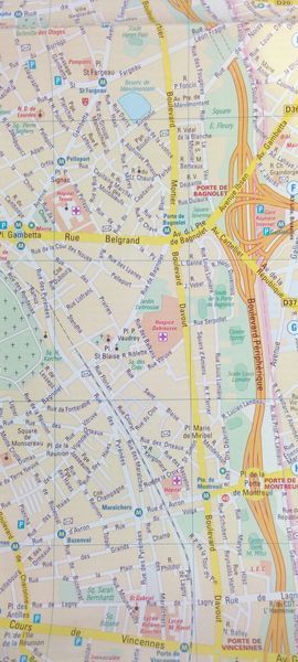 Карта ПАРИЖ PARIS автомобилисту и туристу 1 : 12 500 967451503 фото