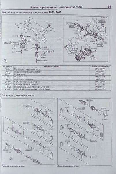 Книга MITSUBISHI ASX Модели с 2010 года выпуска Руководство по ремонту и техническому обслуживанию 645480982 фото