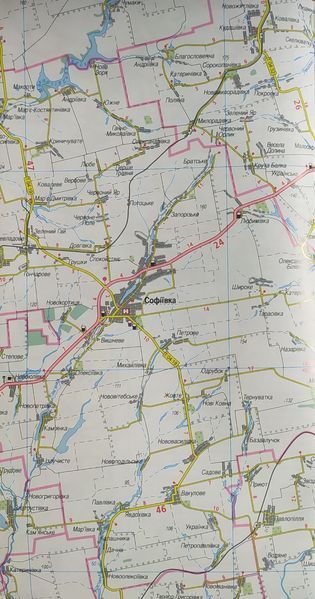 Карта автошляхів ДНІПРОПЕТРОВСЬКА ОБЛАСТЬ 1 : 250 000 ( 1 см = 2,5 км ) 1158323246 фото