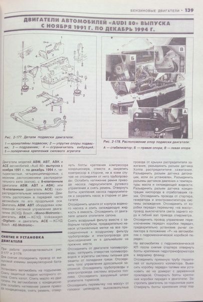 Книга AUDI 80-90 Моделі 1986-1994 рр.Посібник з ремонту й експлуатації 8 фото