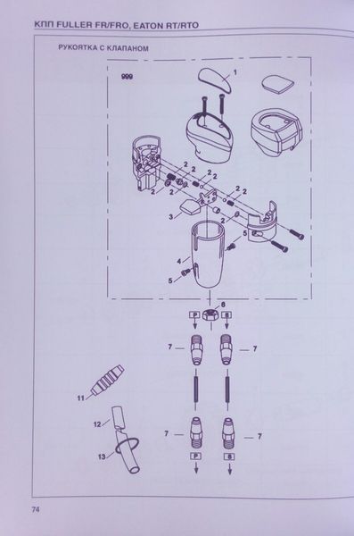 10-ступеневі коробки перемикання передач FULLER FR/FRO EATON RT/RTO Ремонт &bull; Каталог деталей 951187159 фото